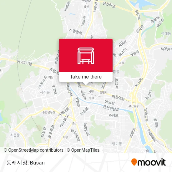 동래시장 map
