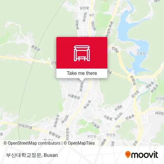 부산대학교정문 map
