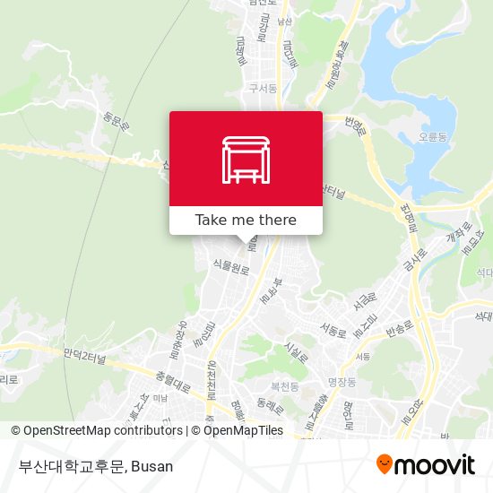 부산대학교후문 map