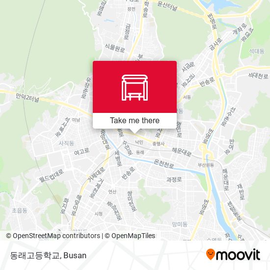 동래고등학교 map