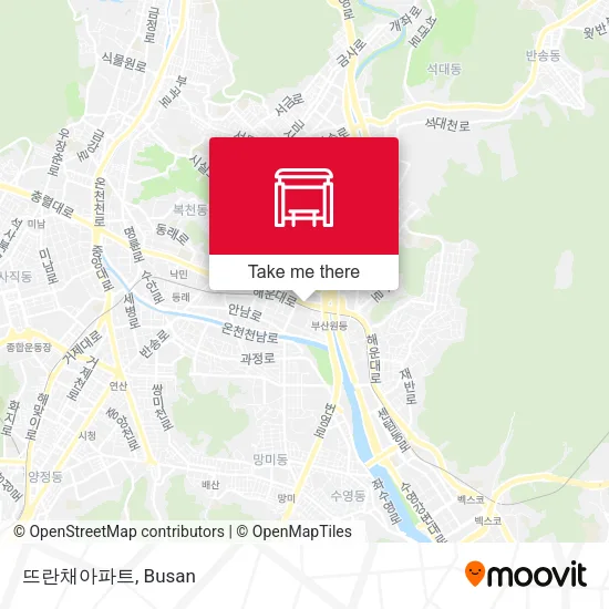 뜨란채아파트 map