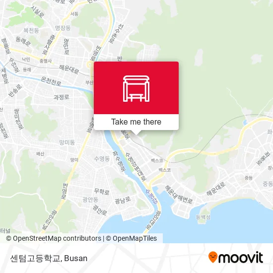 센텀고등학교 map