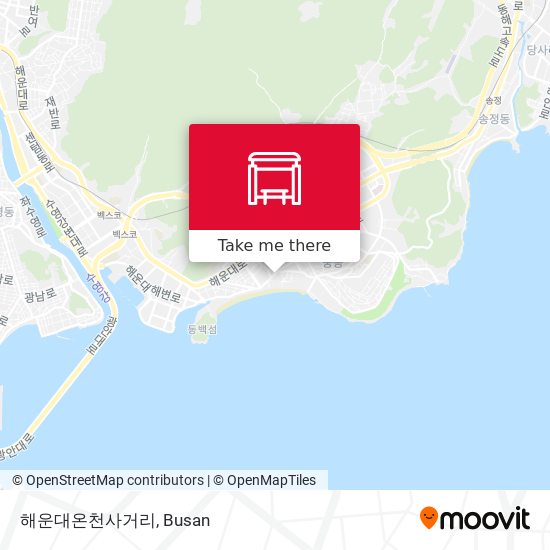 해운대온천사거리 map