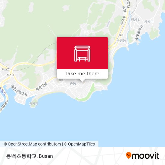 동백초등학교 map
