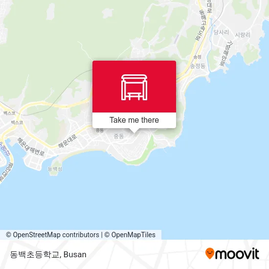 동백초등학교 map