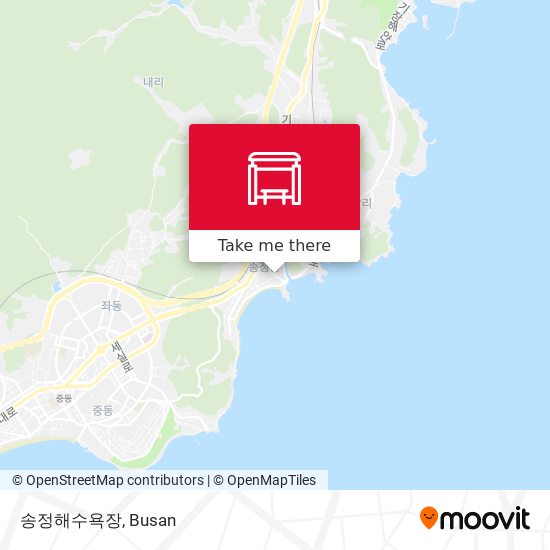 송정해수욕장 map