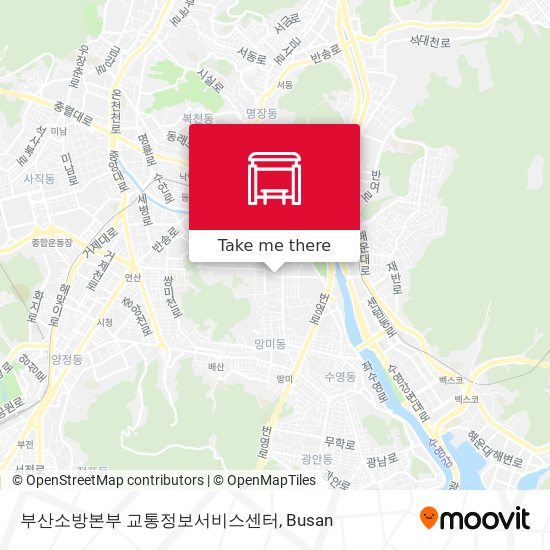 부산소방본부 교통정보서비스센터 map