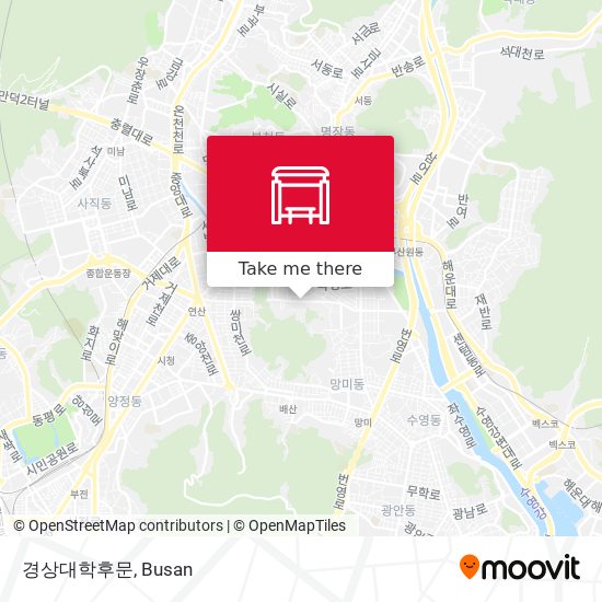 경상대학후문 map