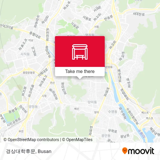 경상대학후문 map