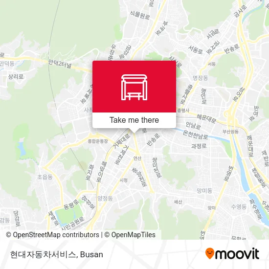 현대자동차서비스 map