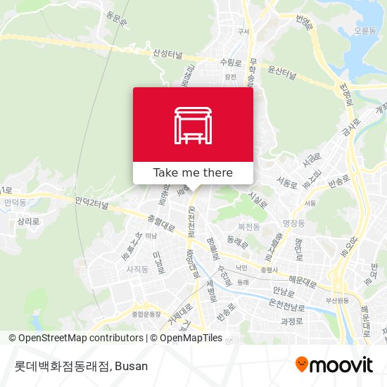 롯데백화점동래점 map