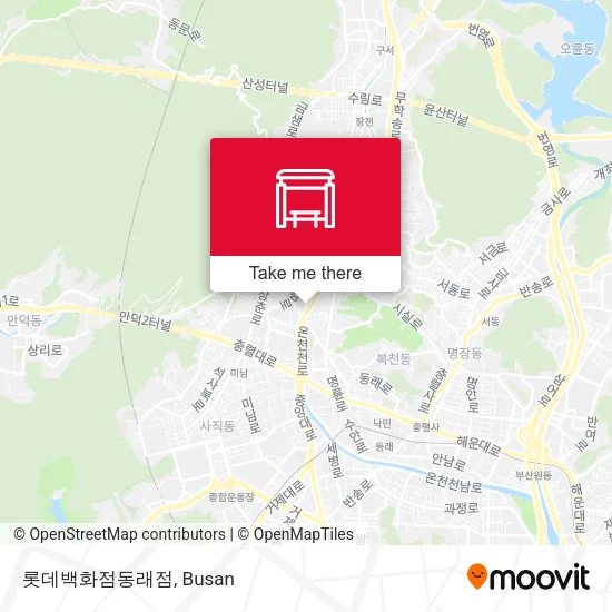 롯데백화점동래점 map
