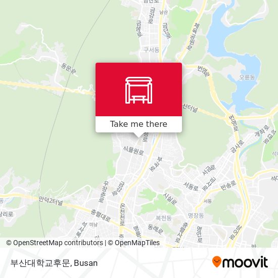 부산대학교후문 map