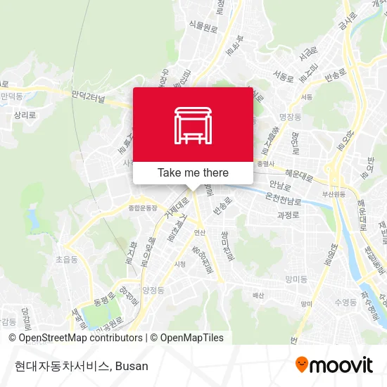 현대자동차서비스 map
