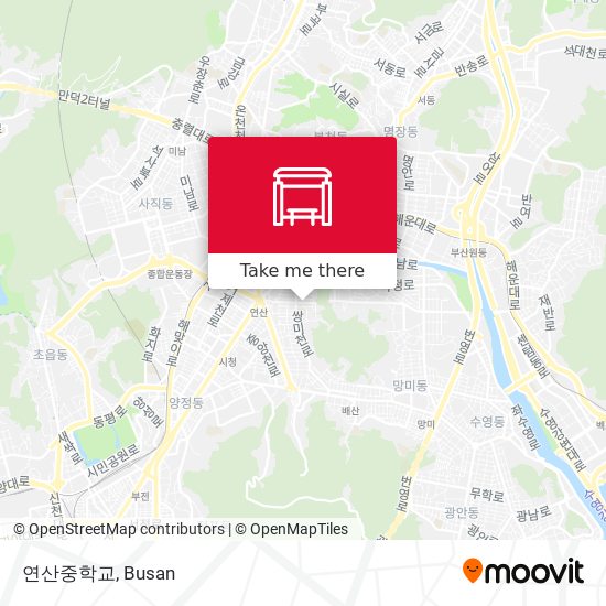 연산중학교 map