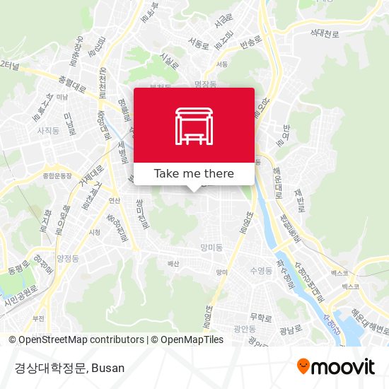 경상대학정문 map