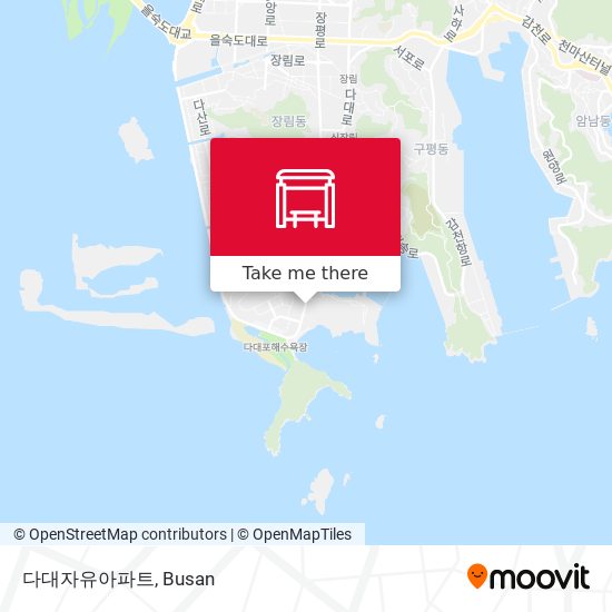 다대자유아파트 map