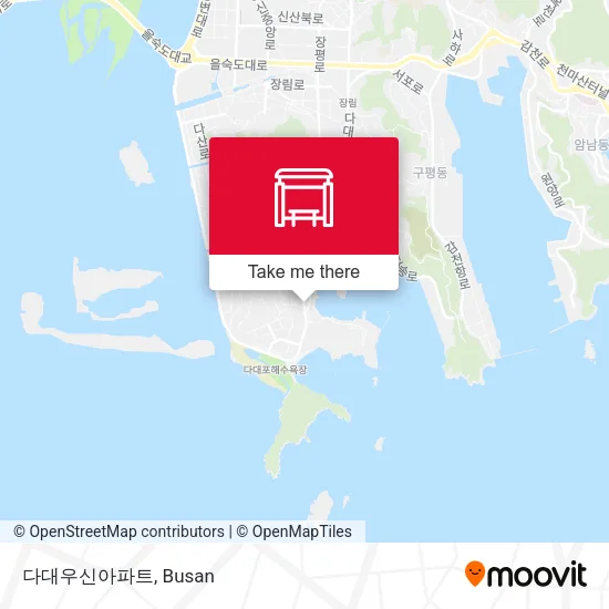 다대우신아파트 map