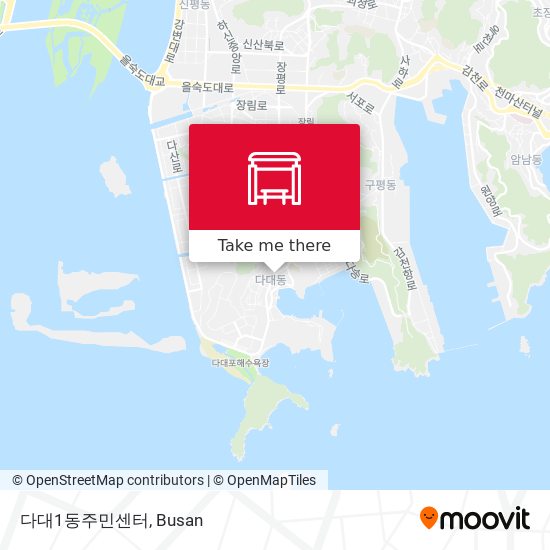 다대1동주민센터 map