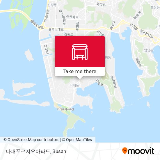 다대푸르지오아파트 map