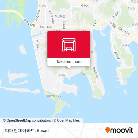 다대현대아파트 map