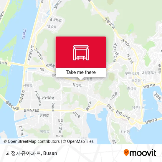 괴정자유아파트 map
