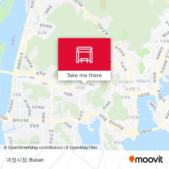 괴정시장 map