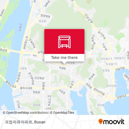 괴정자유아파트 map