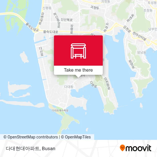 다대현대아파트 map
