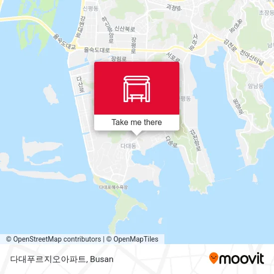 다대푸르지오아파트 map