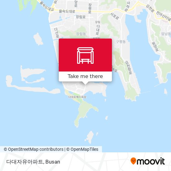 다대자유아파트 map