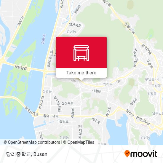 당리중학교 map