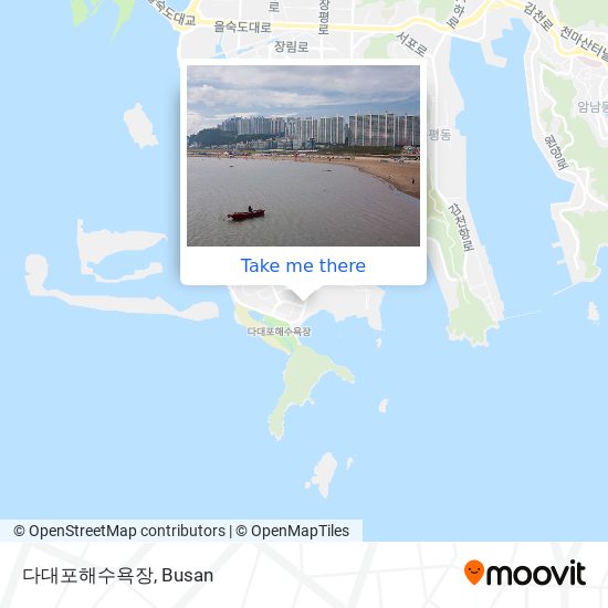 다대포해수욕장 map