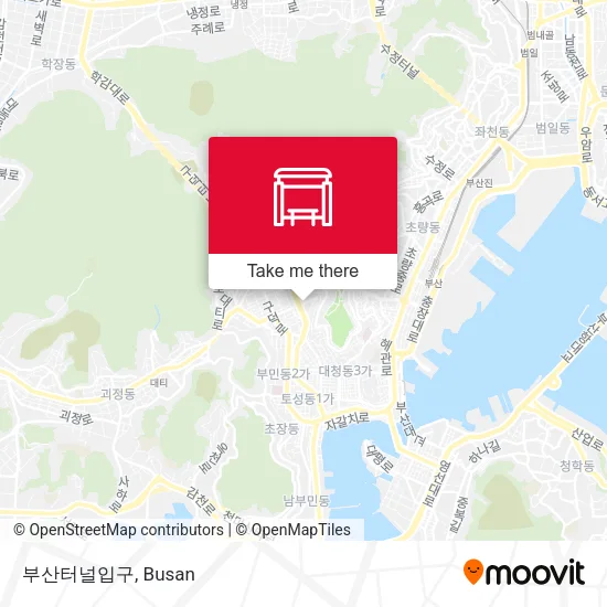 부산터널입구 map