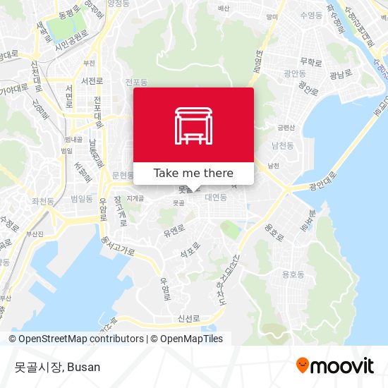 못골시장 map
