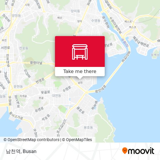 남천역 map