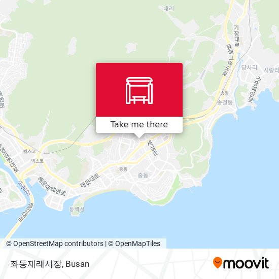 좌동재래시장 map