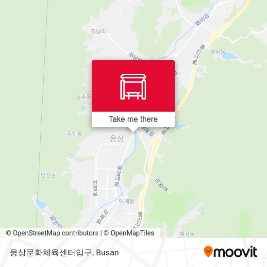웅상문화체육센터입구 map