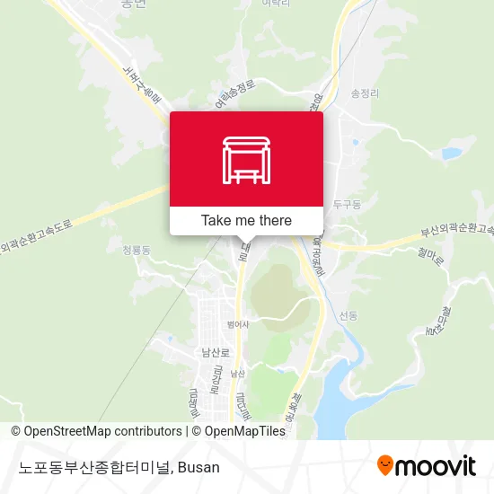 노포동부산종합터미널 map