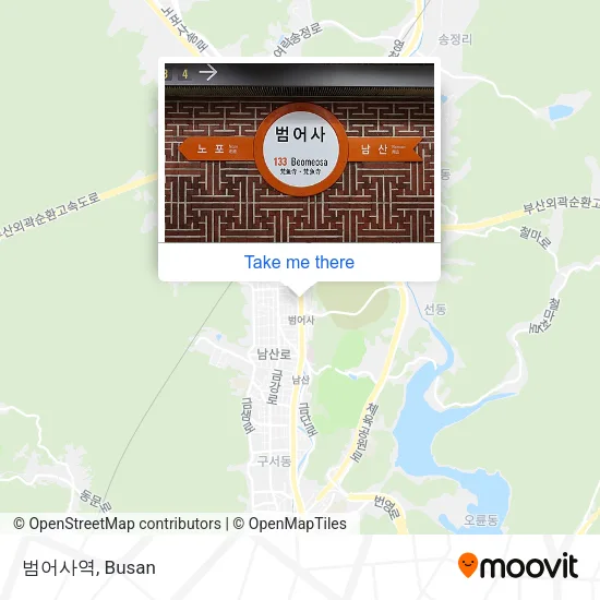 범어사역 map