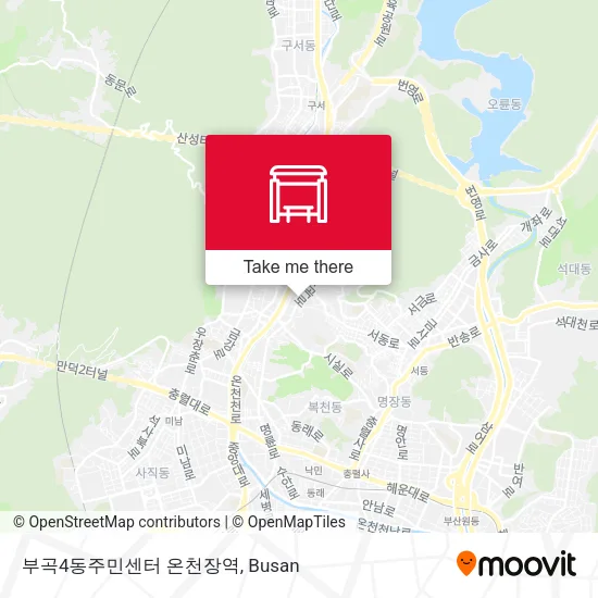 부곡4동주민센터 온천장역 map