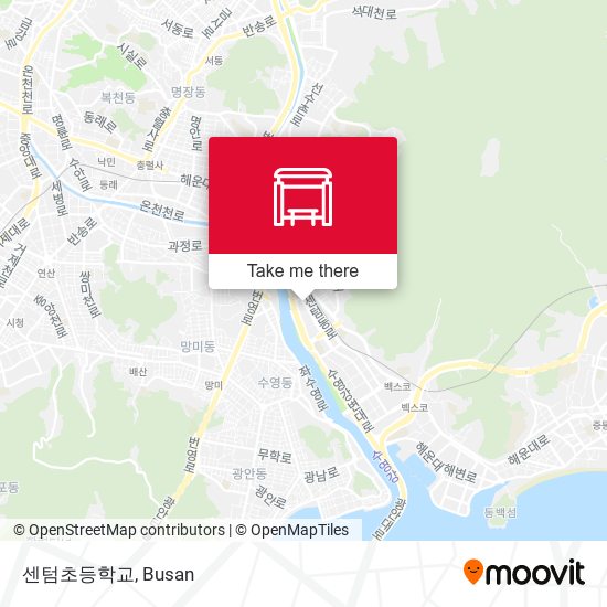 센텀초등학교 map