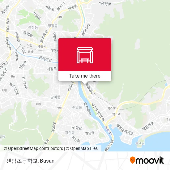 센텀초등학교 map