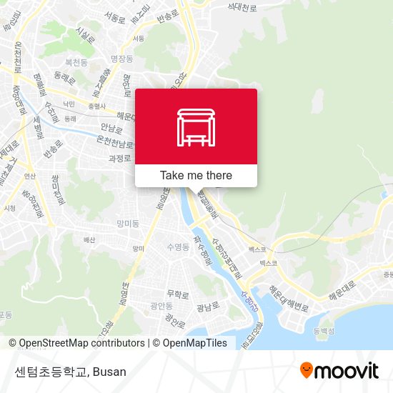센텀초등학교 map