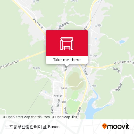 노포동부산종합터미널 map