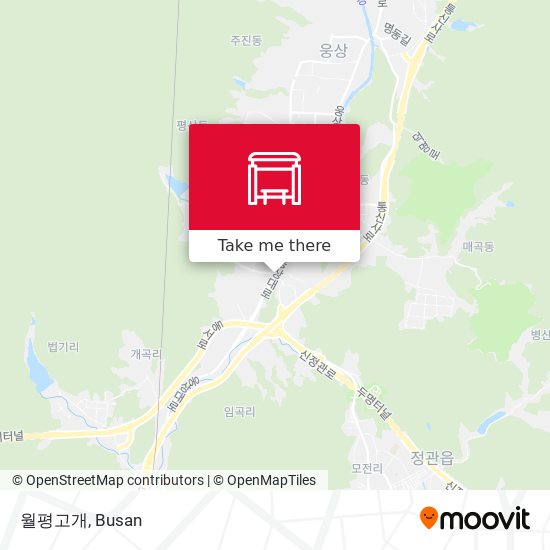 월평고개 map