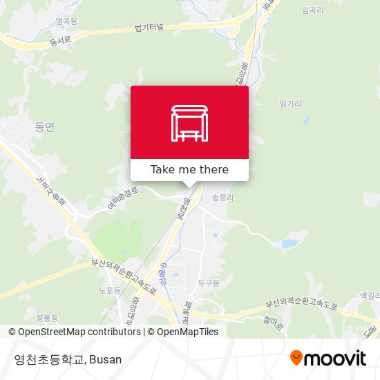 영천초등학교 map