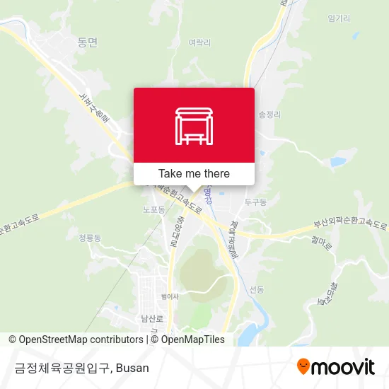 금정체육공원입구 map