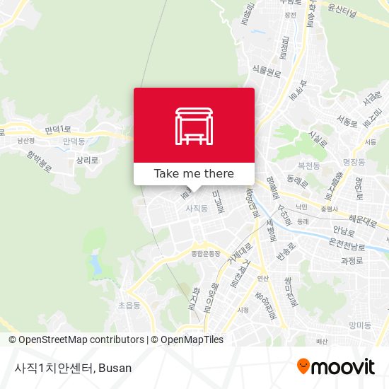 사직1치안센터 map