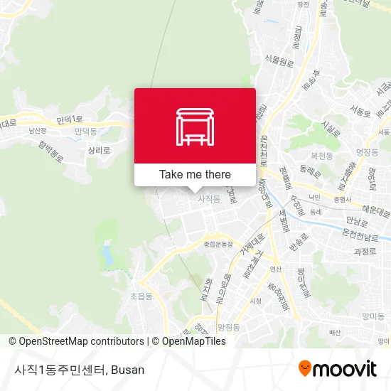 사직1동주민센터 map
